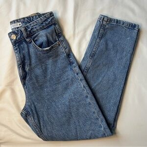 Zara jeans high rise straight leg